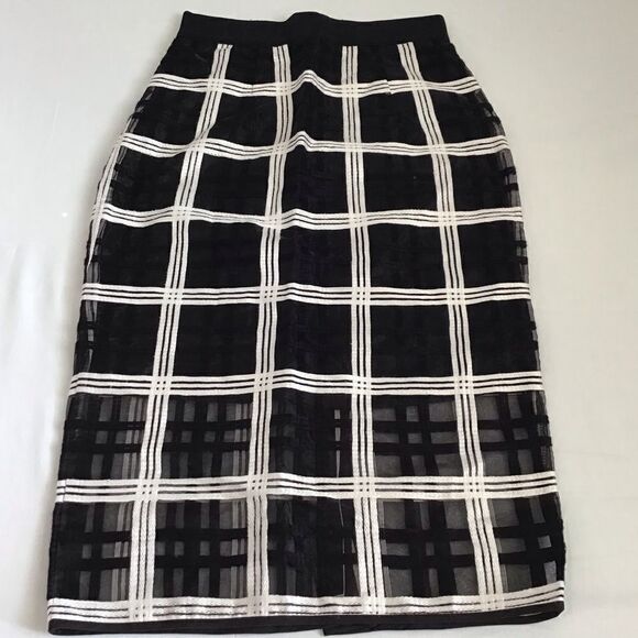 Milly Black Midi Slip Skirt New Size 2 - Picture 2 of 12